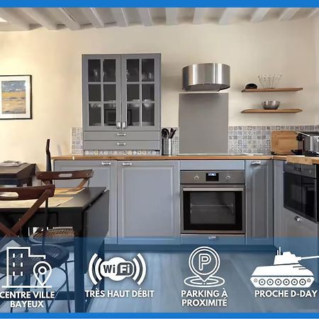 Les Remparts Apt Spacieux 1 Er Etage Renove Joliment Decore Bien Equipe Plein Centre Bayeux Proche Plages Du Debarquement Parking Gratuit A Proximite 외부 사진